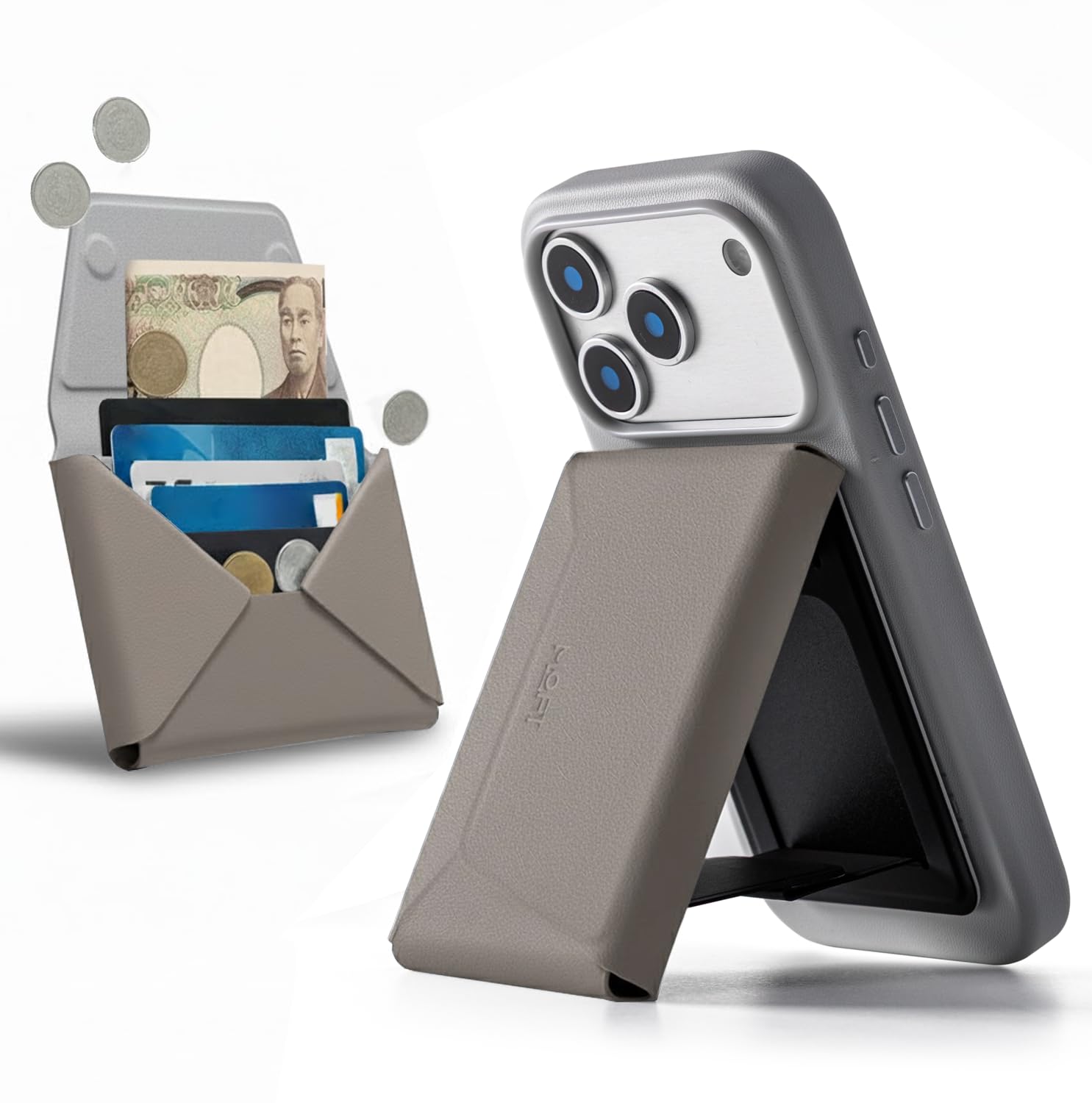 Amazon.co.jp: MOFT 多機能カードケース スマホスタンド MagSafe対応